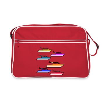 Motor boats - Retro Bag - red/white - Front