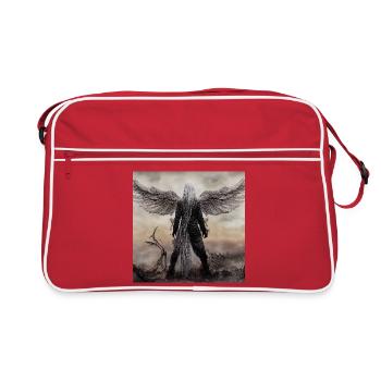 Gardien Ailé dans la Brume - Sac Retro - rouge/blanc - Devant
