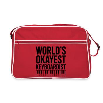 Le claviériste le plus correctif du monde - Sac Retro - rouge/blanc - Devant