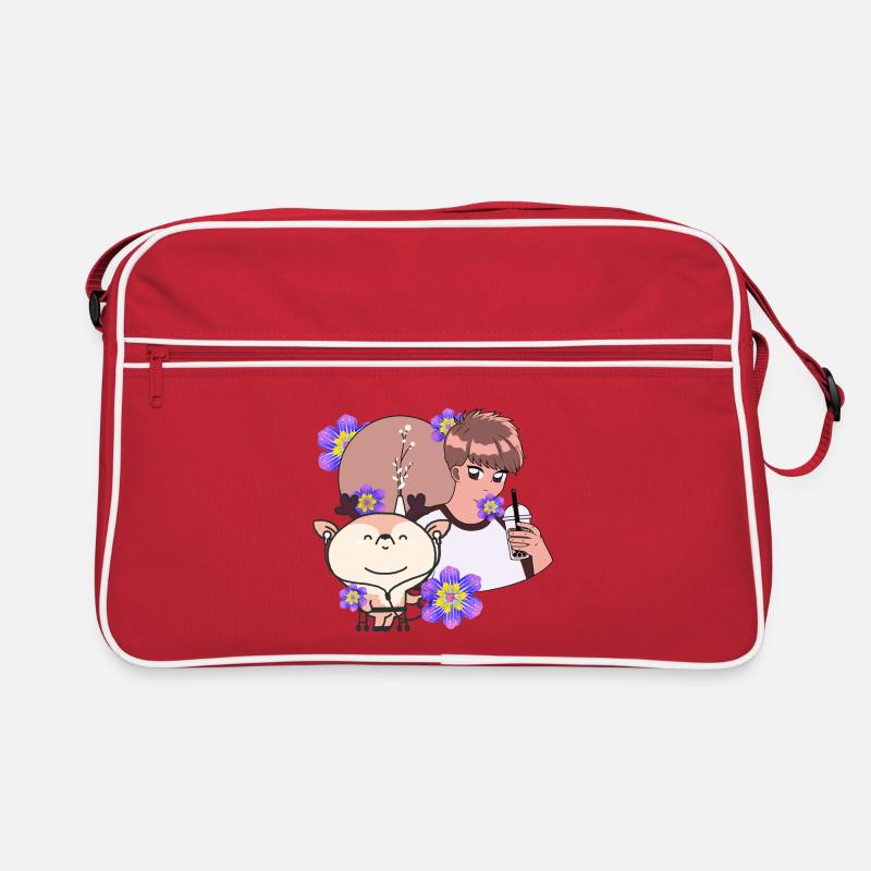 Bubble Tea Time & Reh mit Walker Retro Tasche