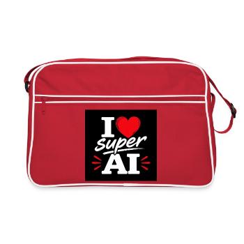J’adore Super AI - Sac Retro - rouge/blanc - Devant
