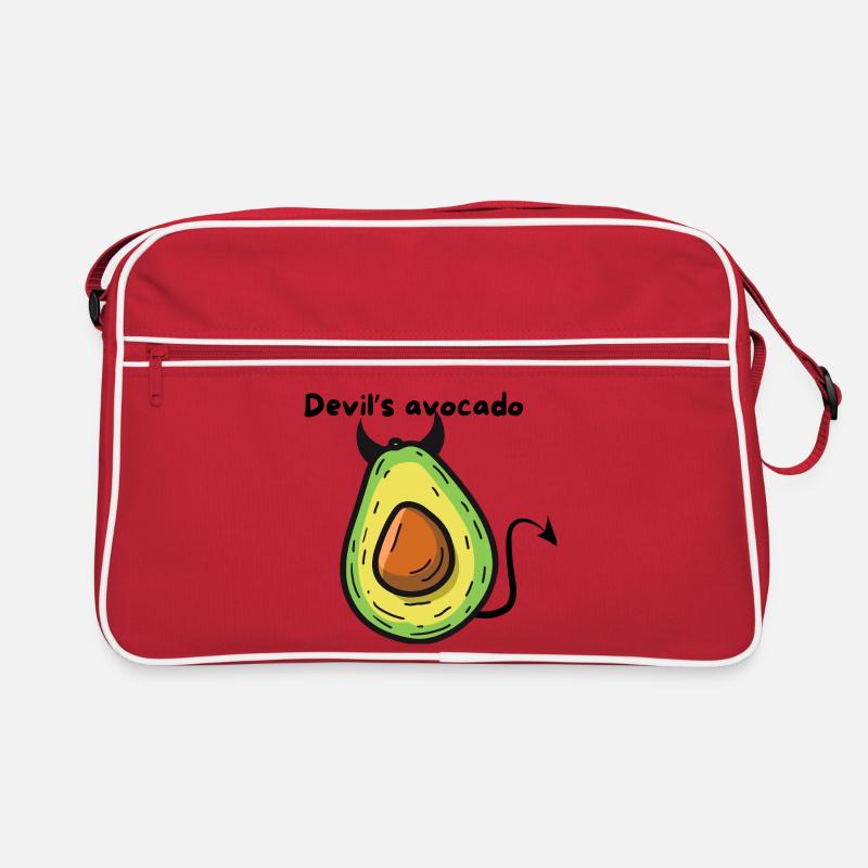 Avocat Démon Pop Cartoon - Sac Retro - rouge/blanc