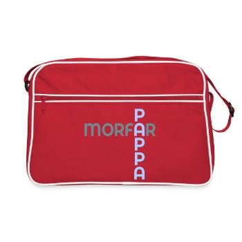 Baby Dad Opa - Retro Tasche - Rot/Weiß - Vorne