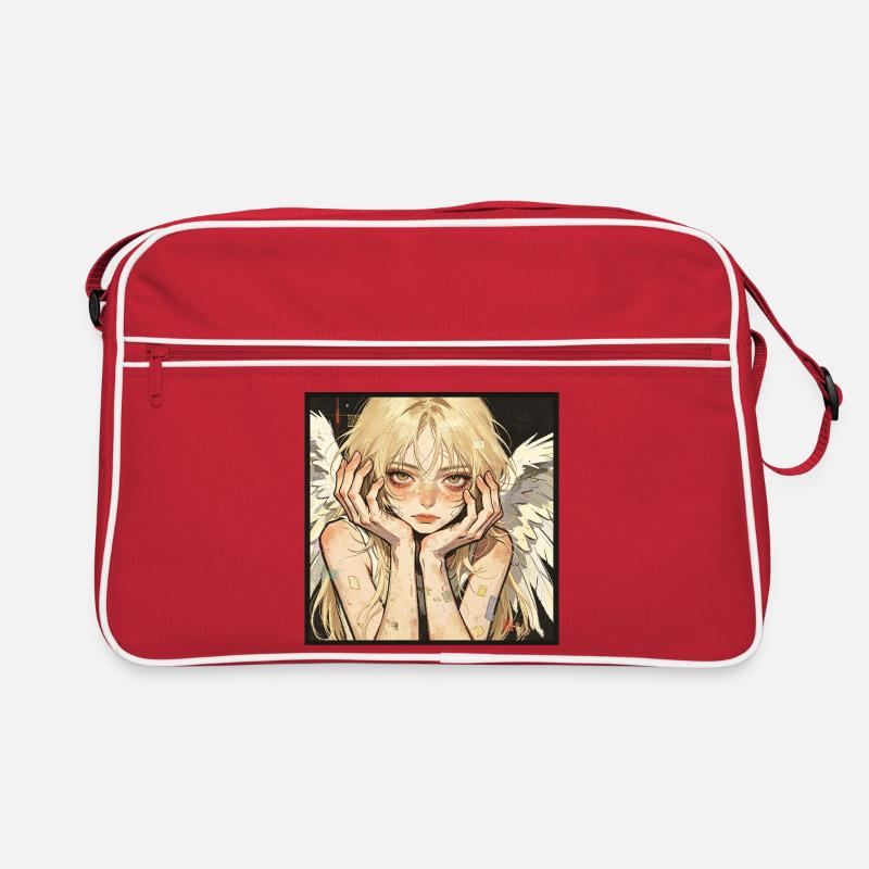 Glitch de l’Ange Pastel avec Ailes Sac Retro