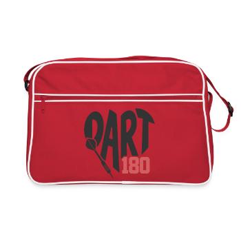 DART180 motif graphique - Sac Retro - rouge/blanc - Devant