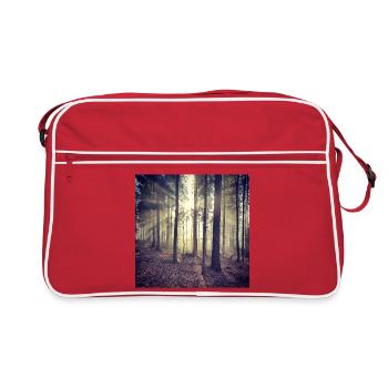 Sunbeams Forest Light - Retro Bag - red/white - Front