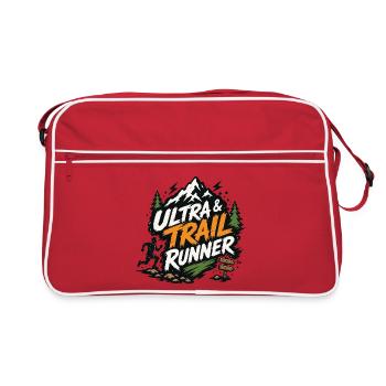 Ultra- und Trailrunner - Retro Tasche - Rot/Weiß - Vorne