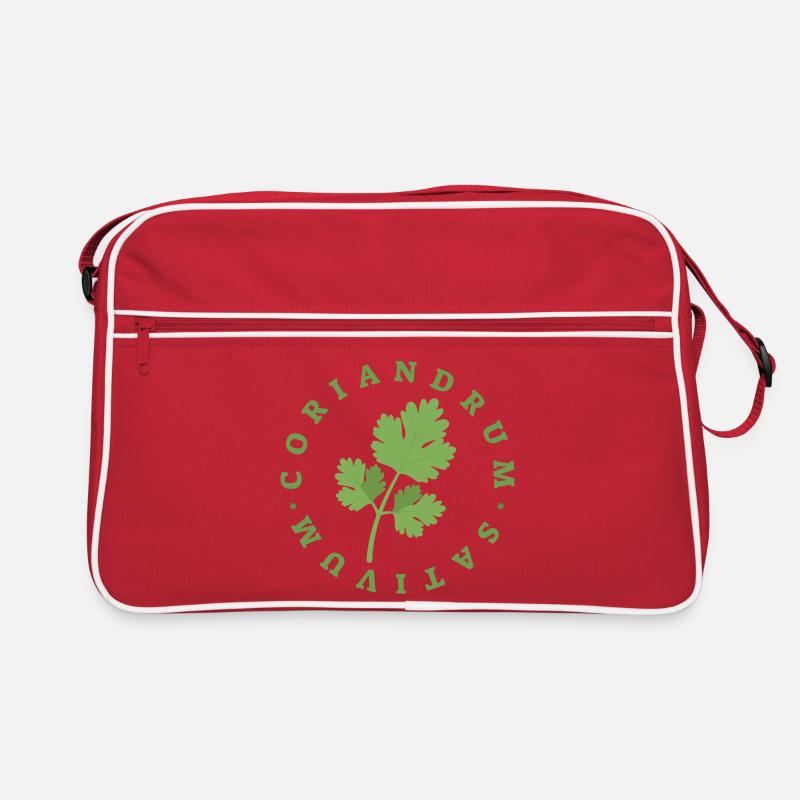 Coriander Circular Leaf Emblem Retro Bag