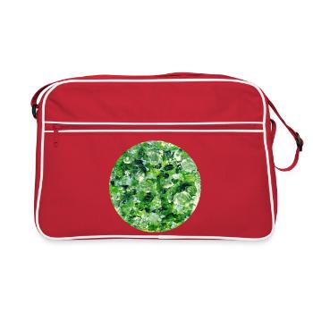 nature_oilpainting - Sac Retro - rouge/blanc - Devant