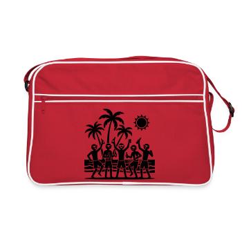 Équipe de fête de fin d’année - Sac Retro - rouge/blanc - Devant