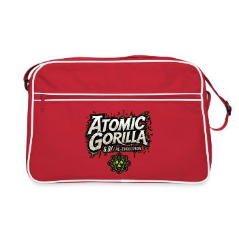 Atomic Gorilla Re-Evolution - Retro Bag - red/white - Front