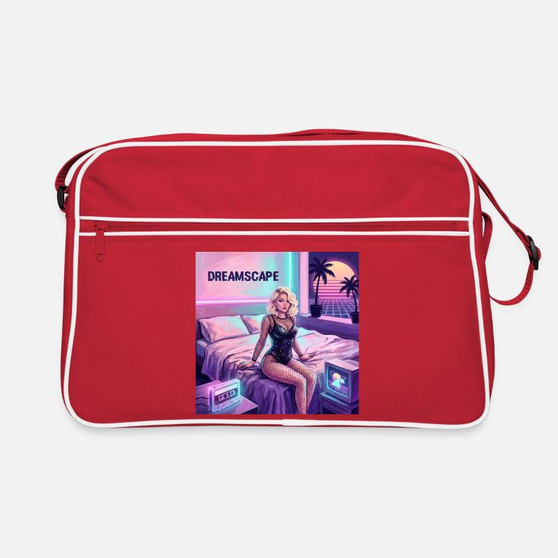 Traumlandschaft Neon-Diva Retro Tasche