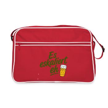 De toute façon, la situation s’intensifie - Sac Retro - rouge/blanc - Devant