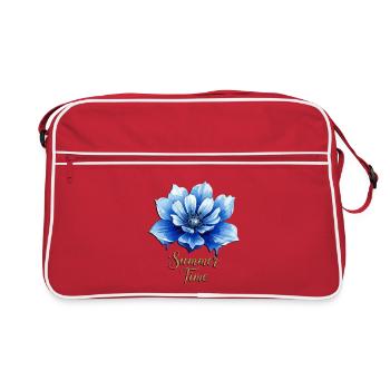 Blue Blossom – Heure avancée - Sac Retro - rouge/blanc - Devant