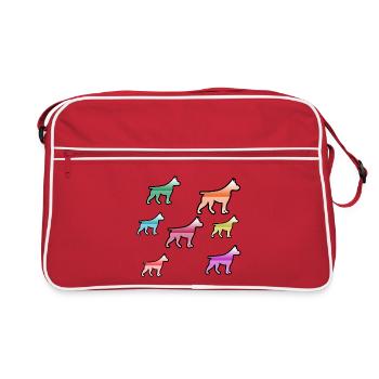 canine - Sac Retro - rouge/blanc - Devant