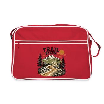 Trailrun - Retro Tasche - Rot/Weiß - Vorne