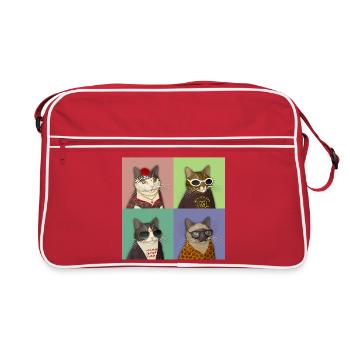 Quatuor Alt Cats - Sac Retro - rouge/blanc - Devant