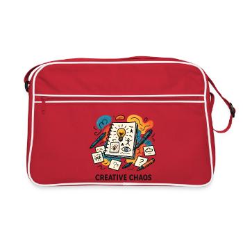 Creative Chaos Journal relié - Sac Retro - rouge/blanc - Devant