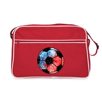 Soccer USA Design for America Fans Watercolor Style - Retro Bag - red/white - Front
