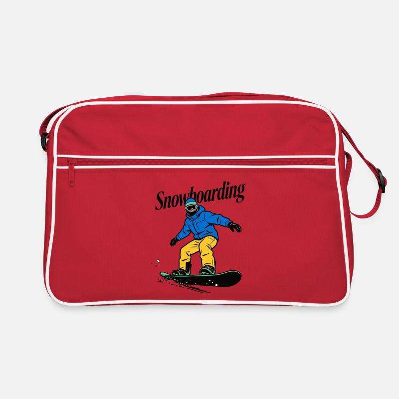 Snowboarder Retro Tasche