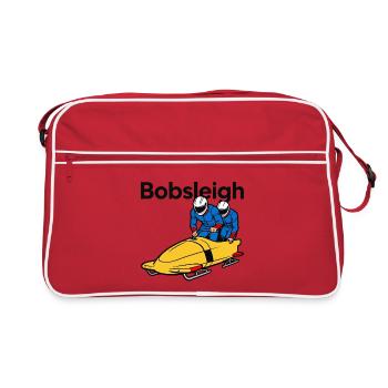 Sports d’hiver de bobsleigh - Sac Retro - rouge/blanc - Devant