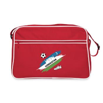 Uzbekistan Football Uzbekistan Soccer Foo Jersey - Retro Bag - red/white - Front