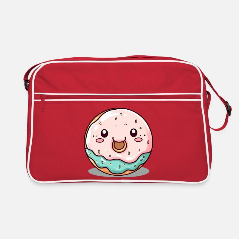 Joli donut avec un visage Sac Retro