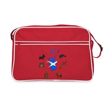 A LA ALBA - Retro Bag - red/white - Front