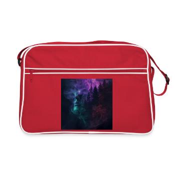 L’Esprit de la Forêt – Mélancolie Surréaliste - Sac Retro - rouge/blanc - Devant