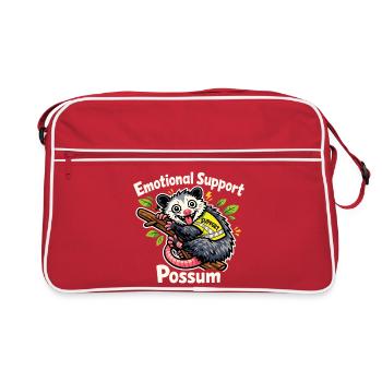 Soutien émotionnel pour les opossums - Sac Retro - rouge/blanc - Devant