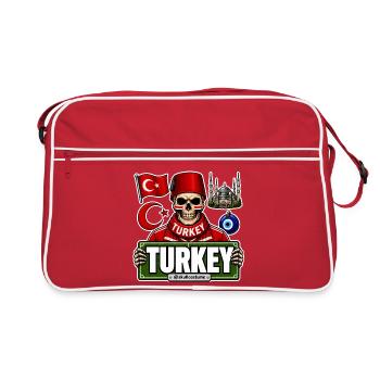 SkullCostume Édition Mondiale : Turquie - Sac Retro - rouge/blanc - Devant