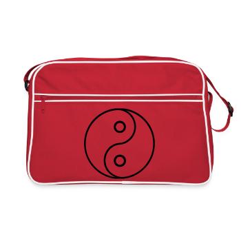 Ying Yang - Retro Bag - red/white - Front