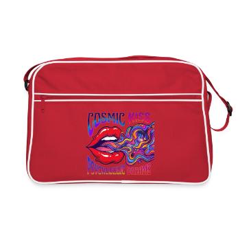 Psychedelic Lips Cosmic Kiss - Retro Bag - red/white - Front
