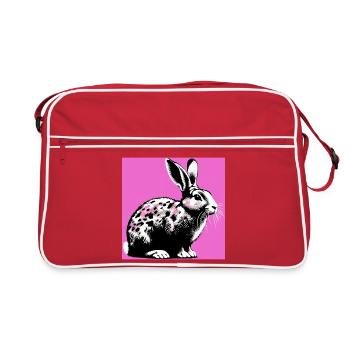 lapin - Sac Retro - rouge/blanc - Devant