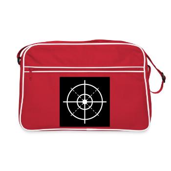 Zielscheibe Retikel Minimal - Retro Tasche - Rot/Weiß - Vorne