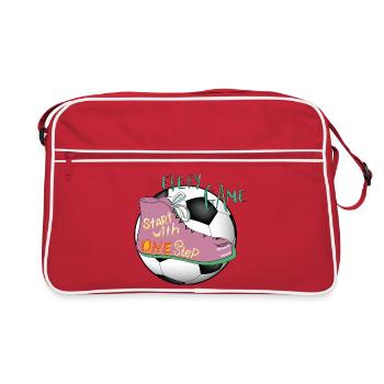 chaussure de football - Sac Retro - rouge/blanc - Devant