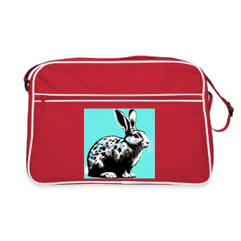 lapin - Sac Retro - rouge/blanc - Devant