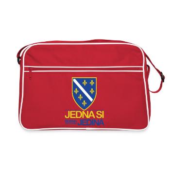 Jedna si Jedina Bosna i Hercegovina - Retro Tasche - Rot/Weiß - Vorne