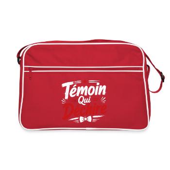 Témoin Qui Déchire - Sac Retro - rouge/blanc - Devant