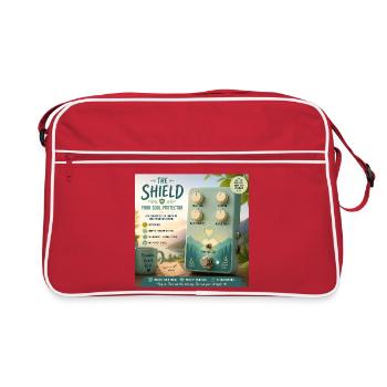 The Shield — Soul Protector Guitar Pedal Parody - Retro Bag - red/white - Front