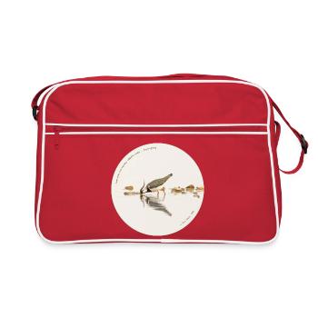 Le reflet du vanneau dans l’eau - Zen Ran Fox 2026 - Sac Retro - rouge/blanc - Devant