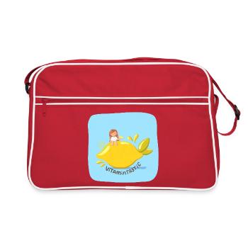 VitaminTastic Lemon Summer - Retro Bag - red/white - Front