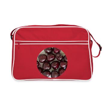 Saftige süße Kirschen - Retro Tasche - Rot/Weiß - Vorne