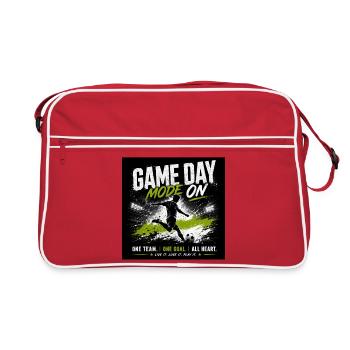 Game Day Mode Active - Retro Bag - red/white - Front