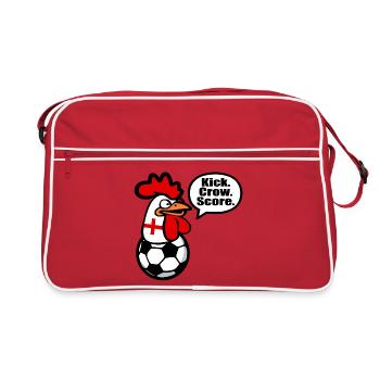 Kick Crow Score Angleterre - Sac Retro - rouge/blanc - Devant