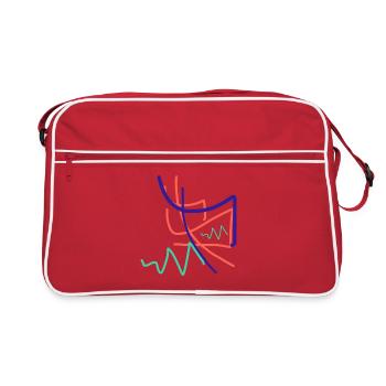 The most abstract gift in the world - Retro Bag - red/white - Front