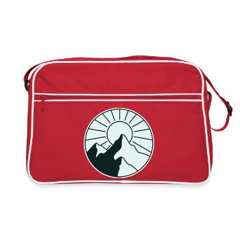 mountain-sun-design - Retro Bag - red/white - Front