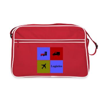 Logistics Vierfeld Transport - Retro Bag - red/white - Front