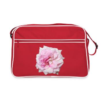 Aesthetic_Pink_Rose_Dew_Drop_Gift_For_Mom - Retro Bag - red/white - Front