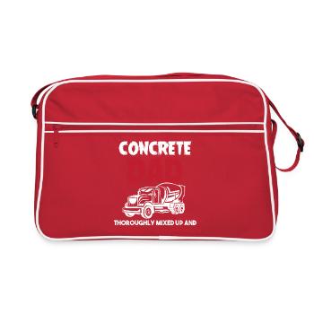 Bétonnière à béton pavée en béton - Sac Retro - rouge/blanc - Devant